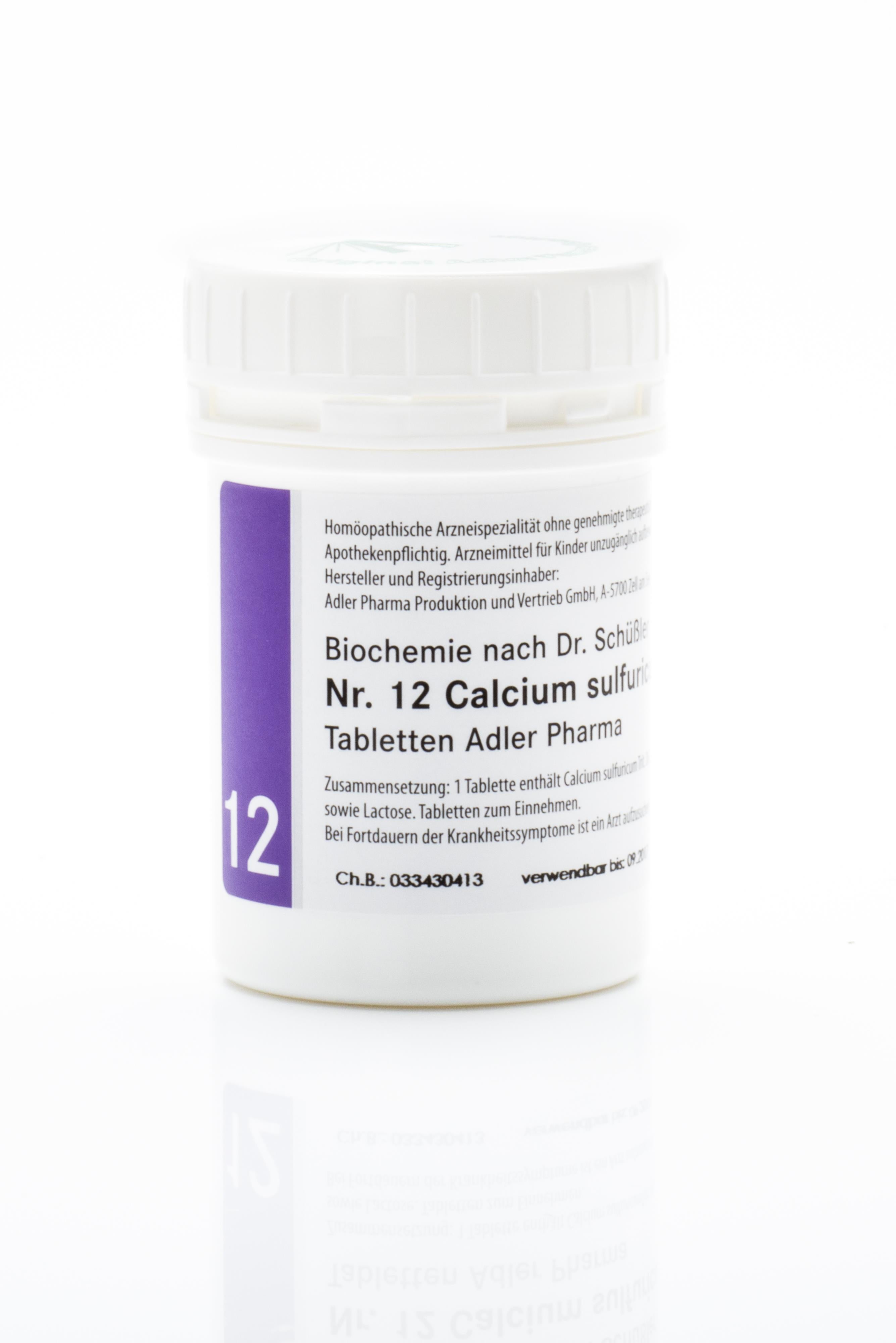 Schüßler Salz Adler Nr. 12 D6 Tabletten