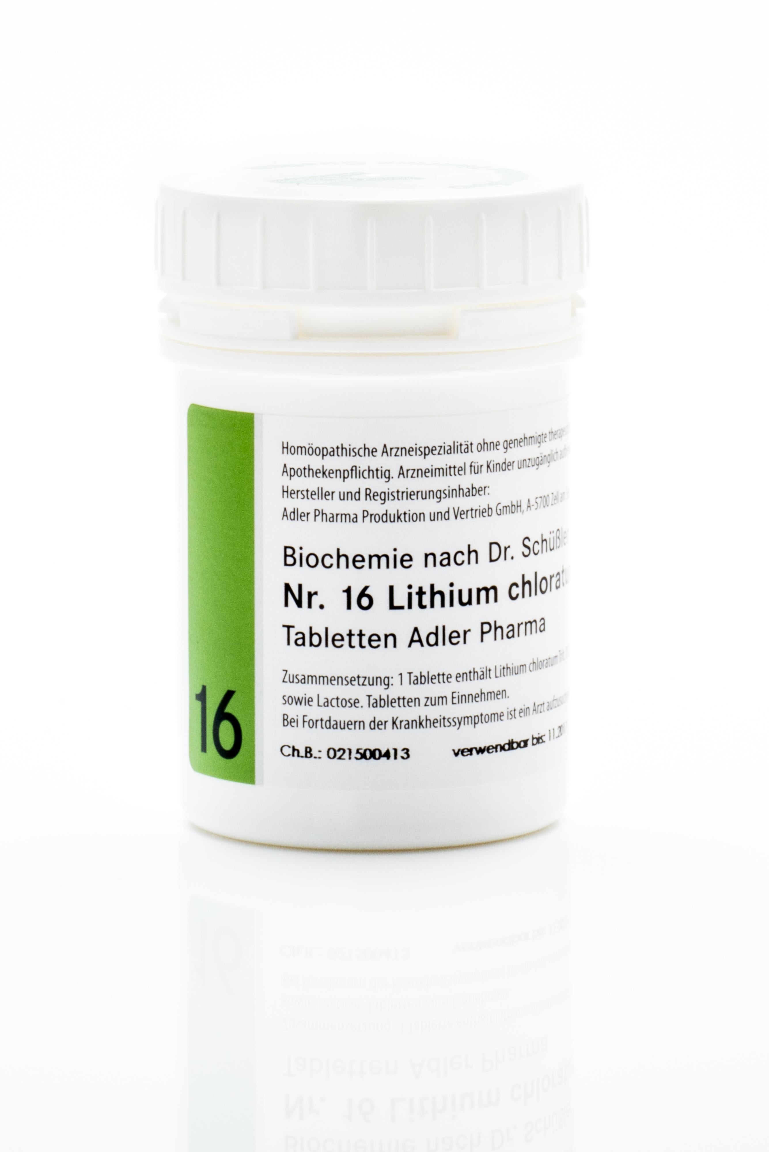 Schüßler Salz Adler Nr. 16 D12 Tabletten