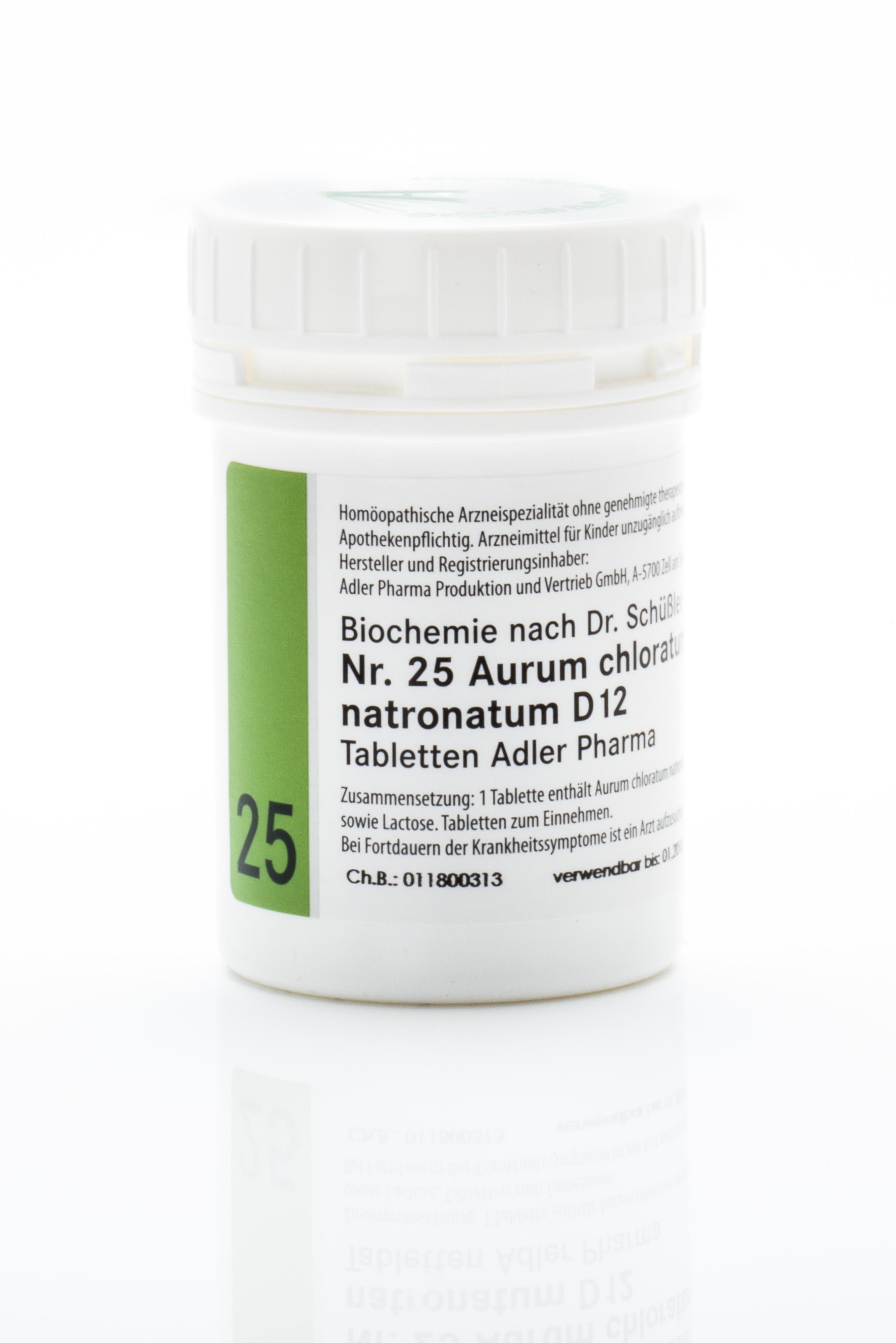 Schüßler Salz Adler Nr. 25 D12 Tabletten