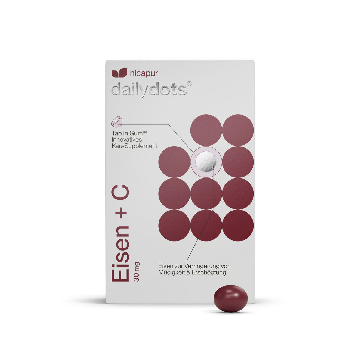 NICAPURE dailydots® Eisen + C 30 mg