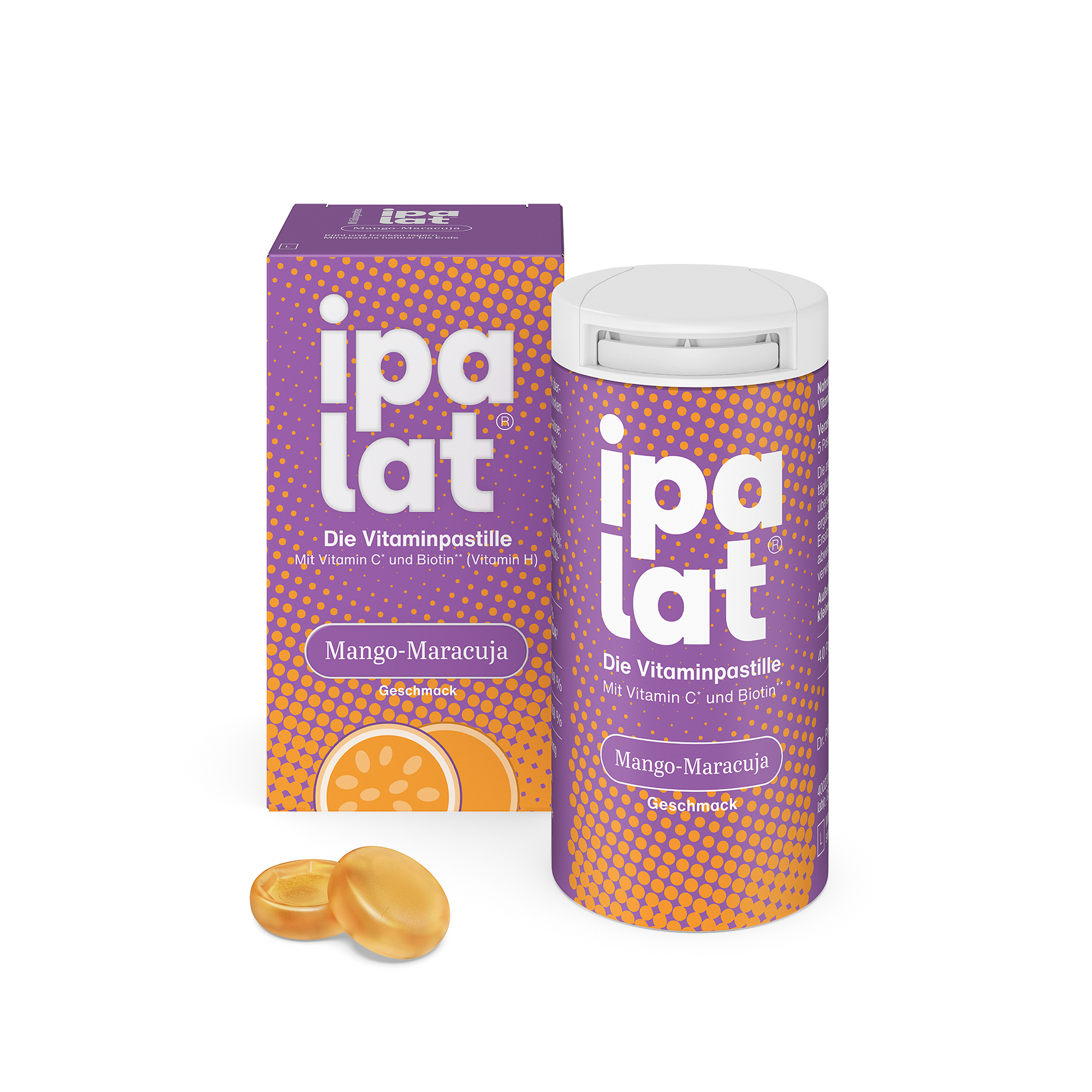 ipalat® Die Vitaminpastille Mango-Maracuja