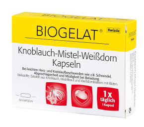 BIOGELAT® Knoblauch-Mistel-Weißdorn Kapseln