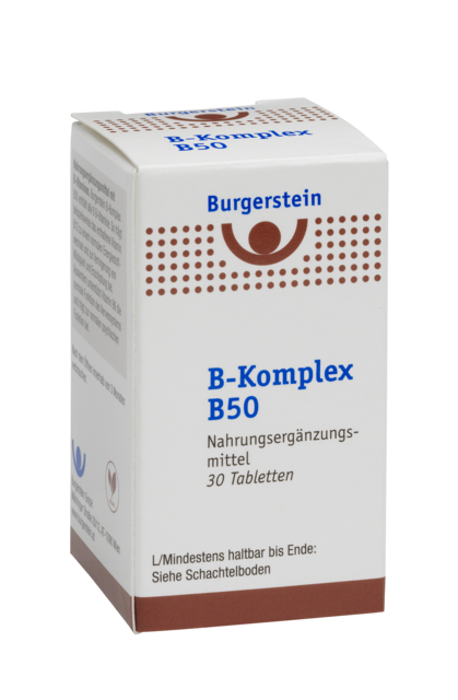 Burgerstein Vitamin B-Komplex B50 30 Tabletten
