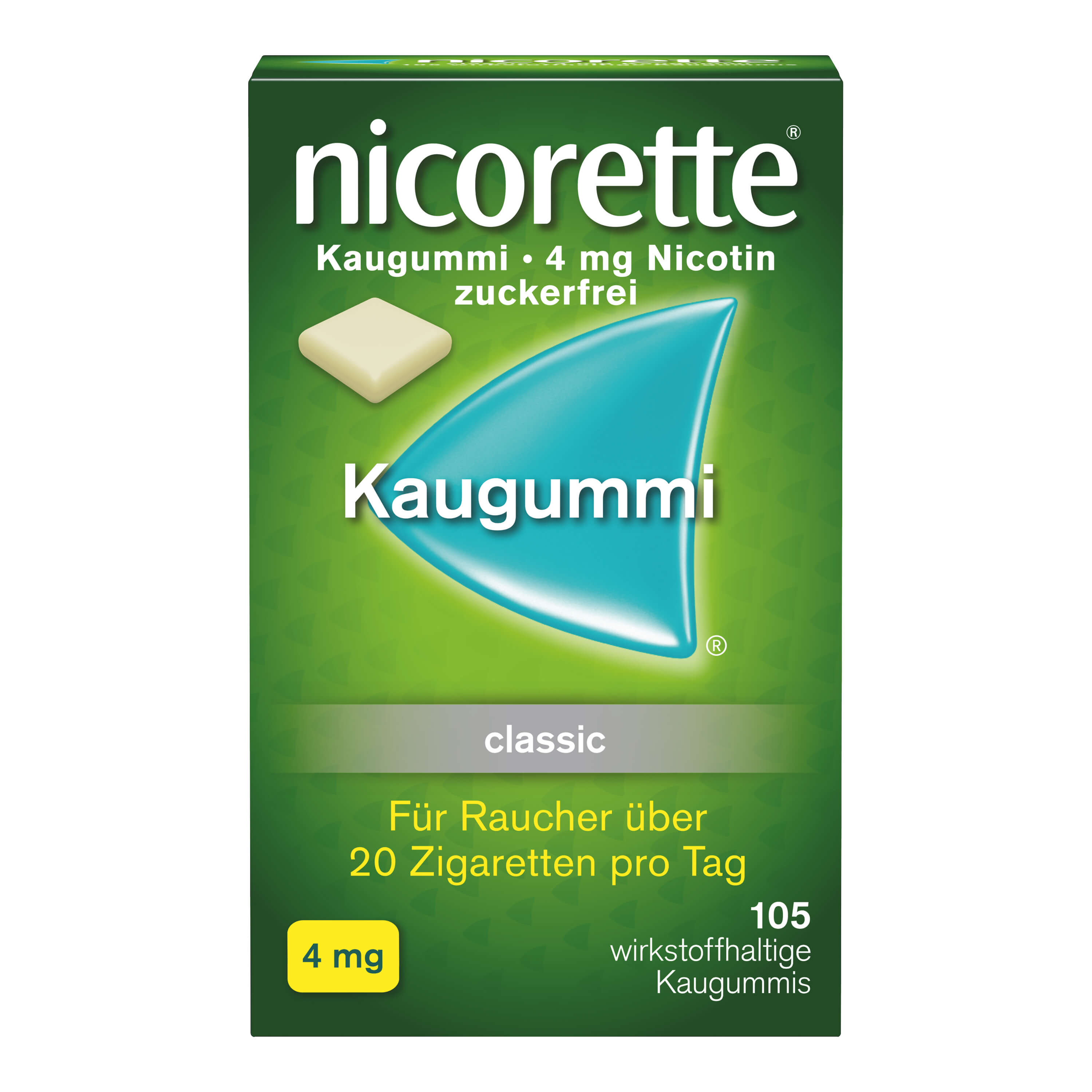 Nicorette Kaugummi 4mg ohne Geschmack