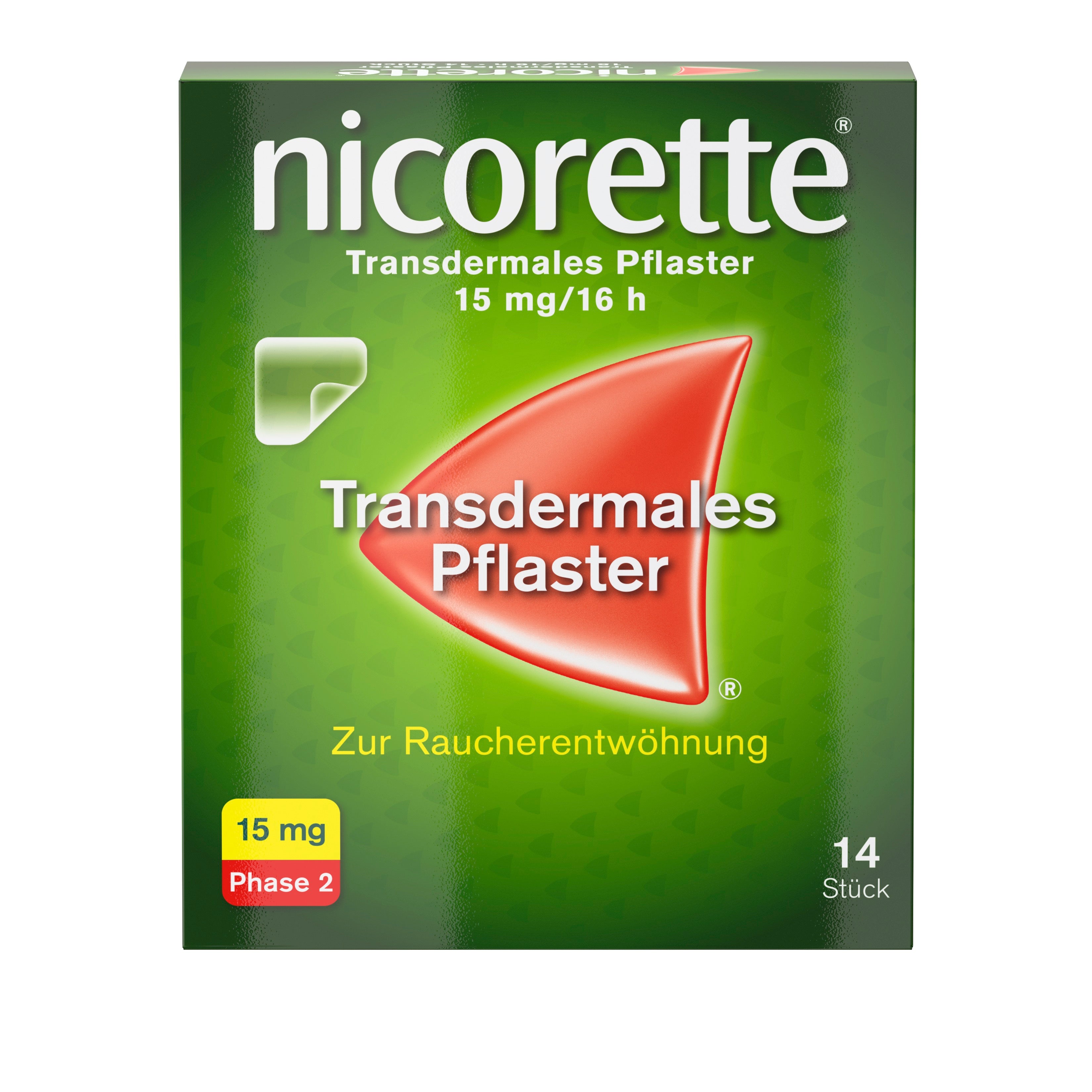 Nicorette transdermales Pflaster 15mg / 16h