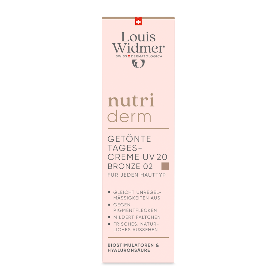 WIDMER nutriderm Getönte Tagescreme UV 20 Bronze 02 leicht parfümiert