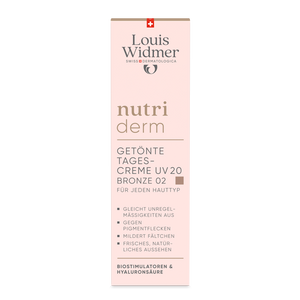 WIDMER nutriderm Getönte Tagescreme UV 20 Bronze 02 ohne Parfum