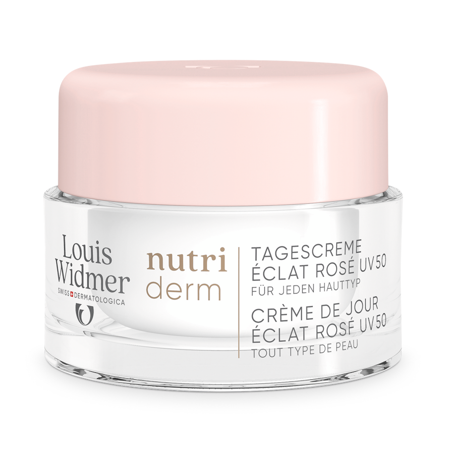 WIDMER nutriderm Tagescreme Éclat Rosé UV 50 ohne Parfum
