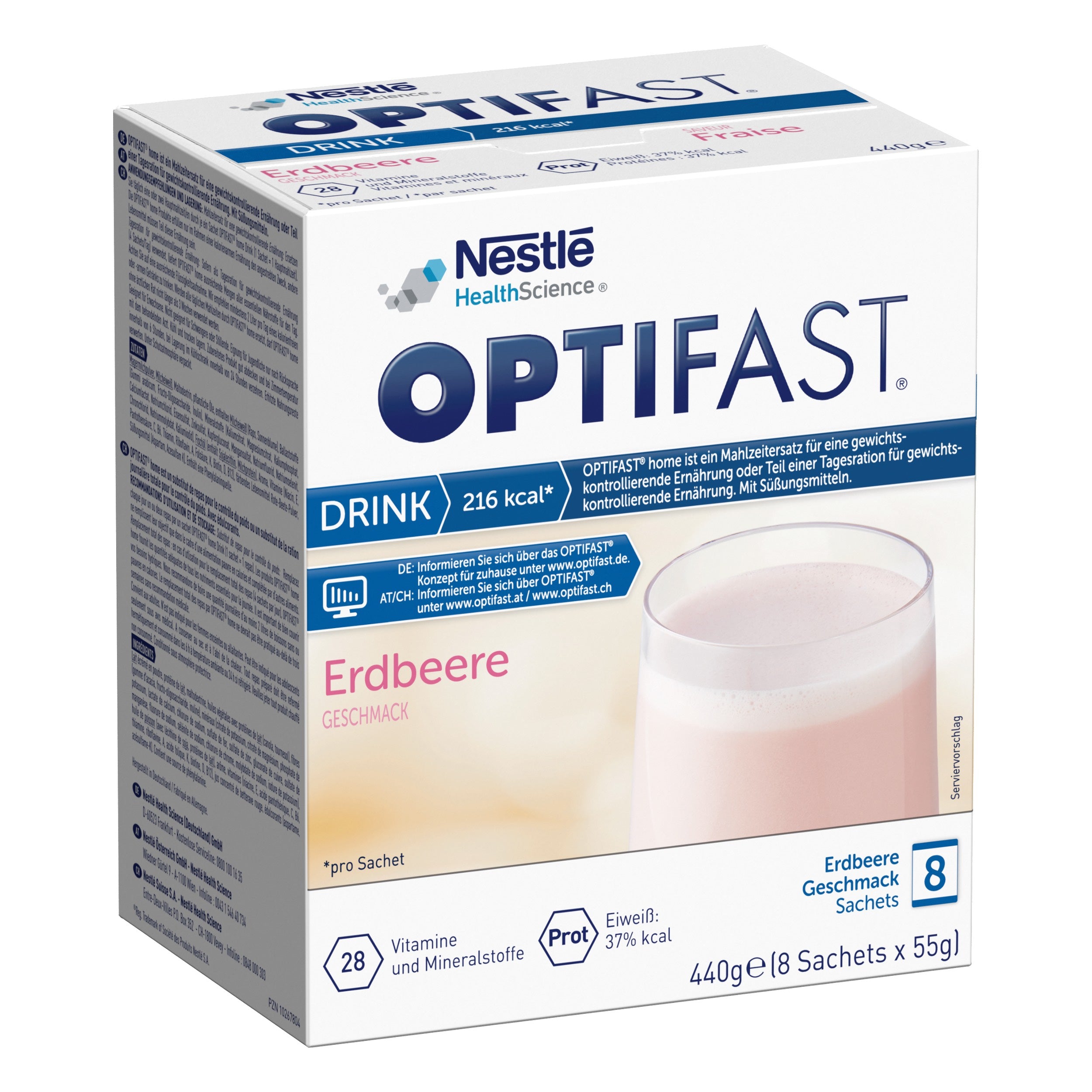 Optifast® Drink Erdbeere 8x 55g