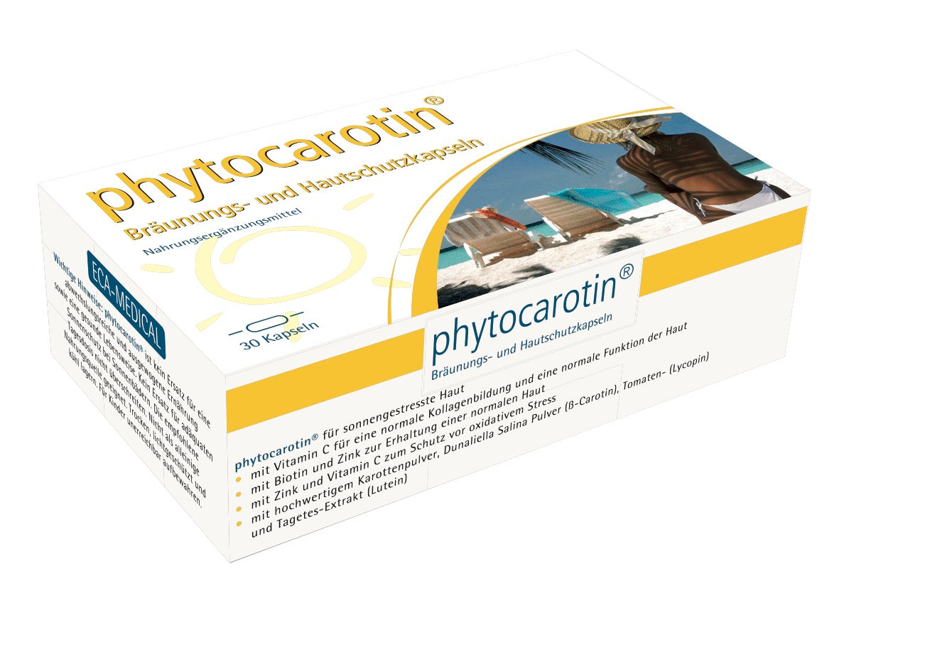 Phytocarotin Kapseln Bräunung und Hautschutz