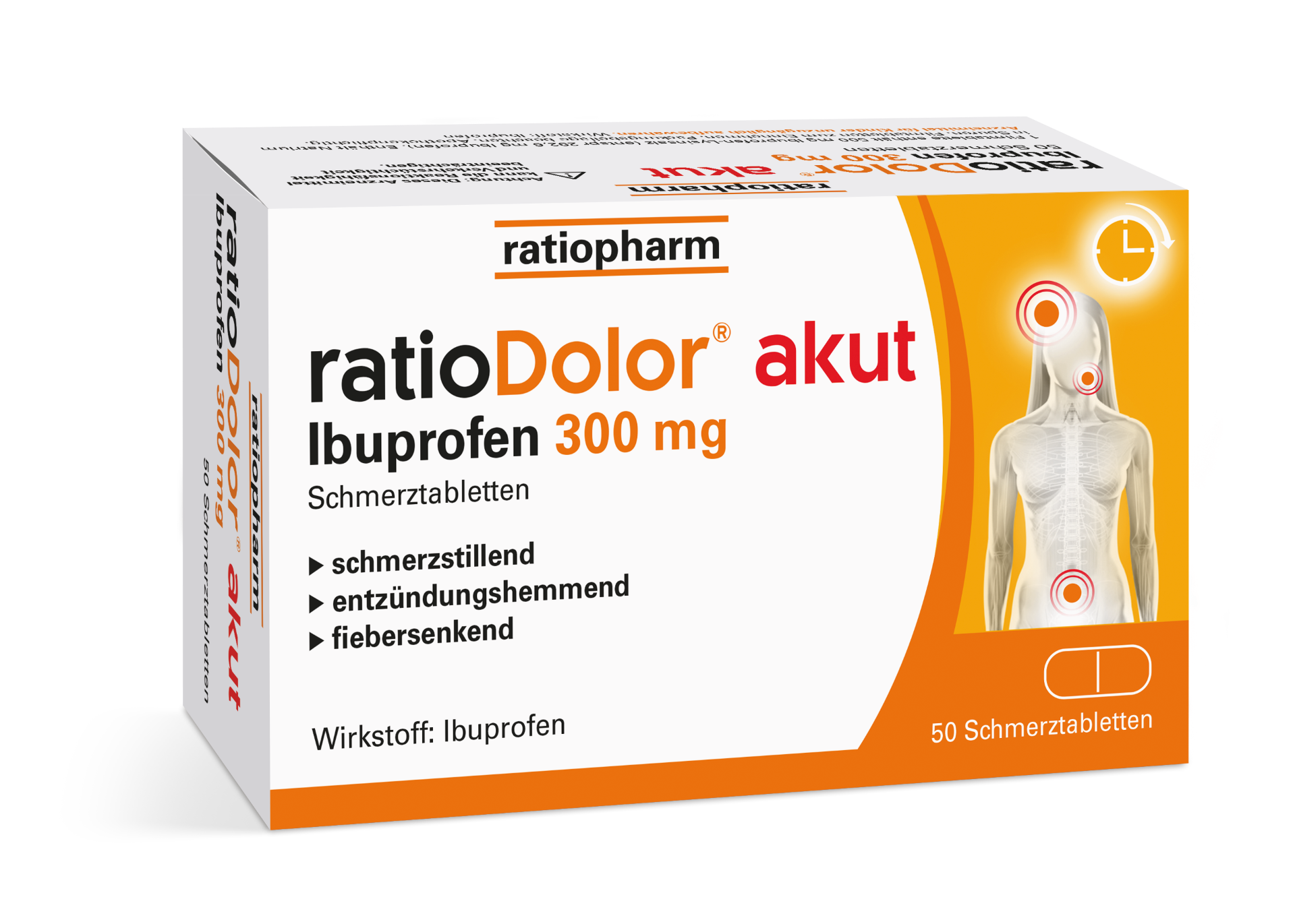 ratioDolor akut Ibuprofen 300 mg Schmerztabletten