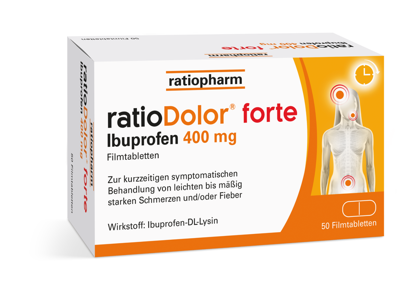 ratioDolor forte Ibuprofen 400 mg Filmtabletten