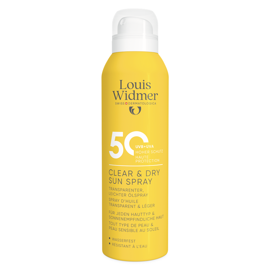 WIDMER Clear & Dry Sun Spray 50 Leicht Parfümiert
