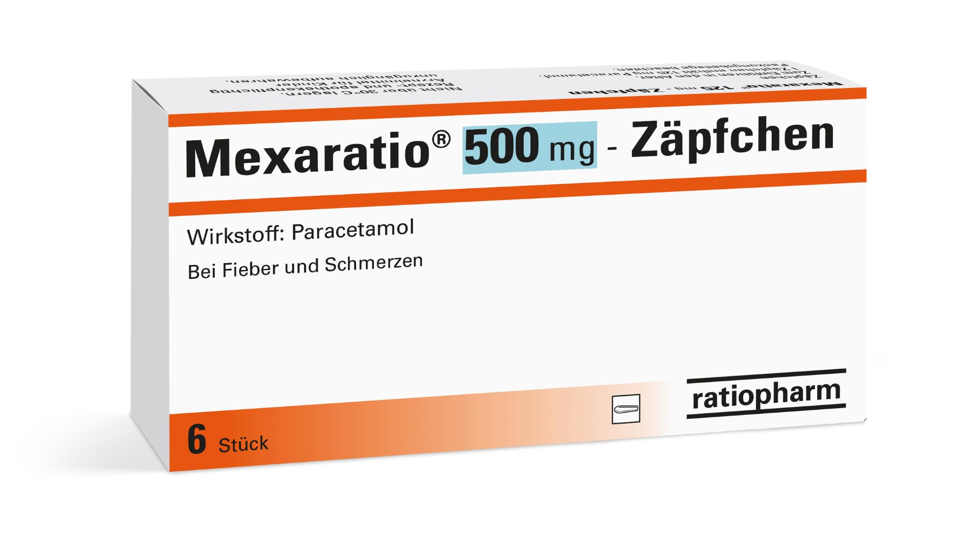 Mexaratio 500 mg Zäpfchen