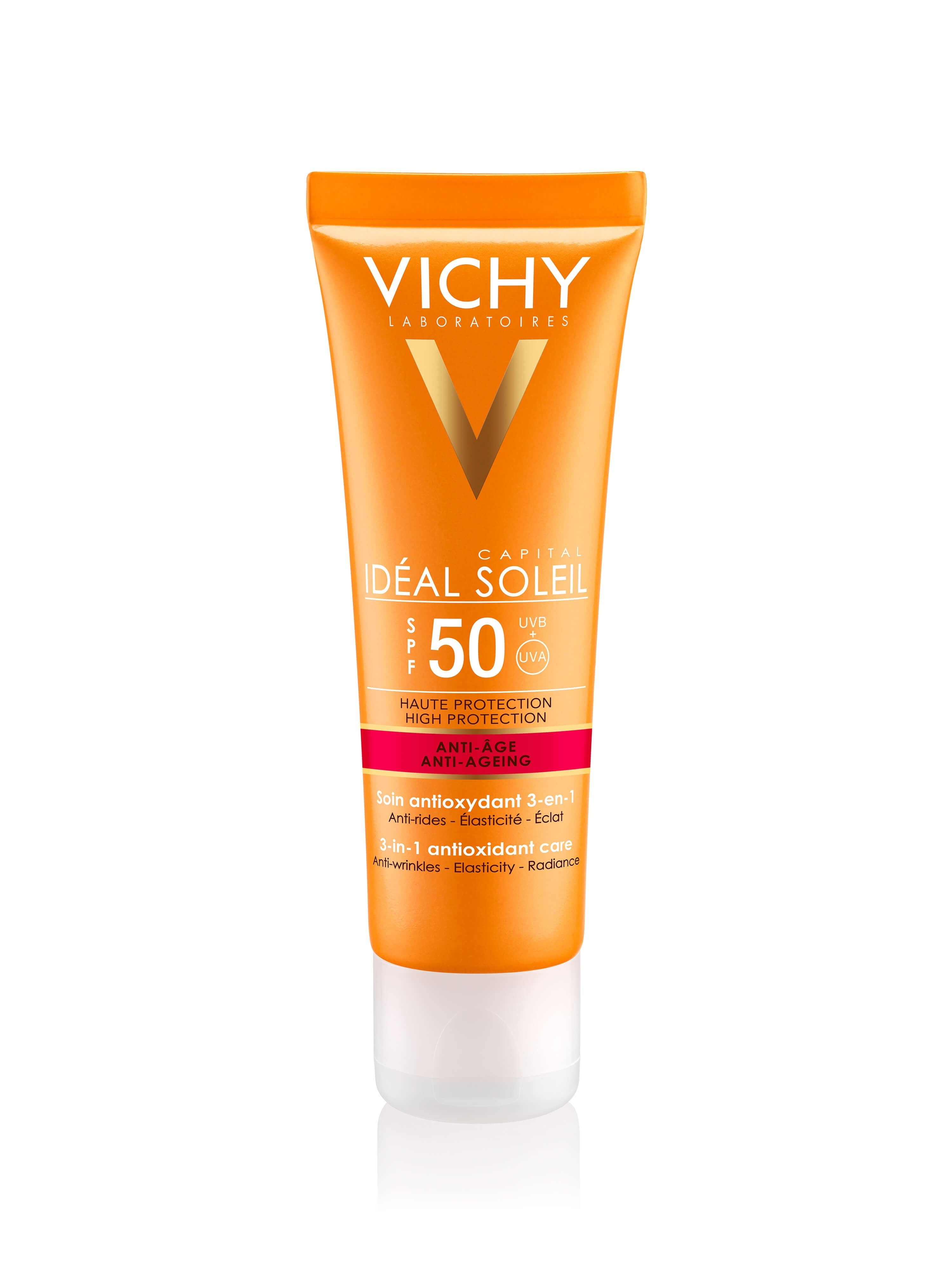 VICHY IDEAL SOLEIL Anti-Age 3-in-1 Antioxidative Sonnenpflege LSF 50