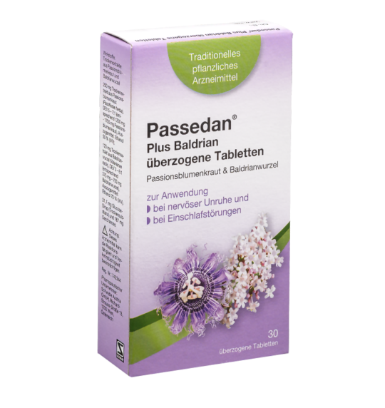 Passedan® Plus Baldrian überzogene Tabletten