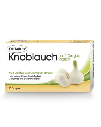 Dr. Böhm Knoblauch nur 1 Dragee täglich