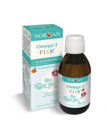 norsan omega 3 fisk Kinder Orangengeschmack 150ml