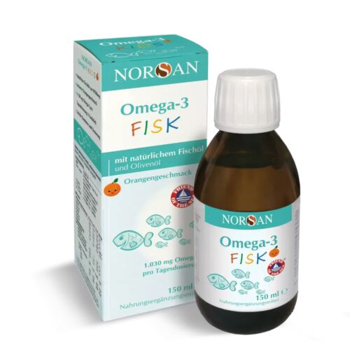 norsan omega 3 fisk Kinder Orangengeschmack 150ml